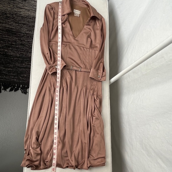 Karen Millen blush (6) fitted shirt-dress, midi-length, like new. - Picture 9 of 16